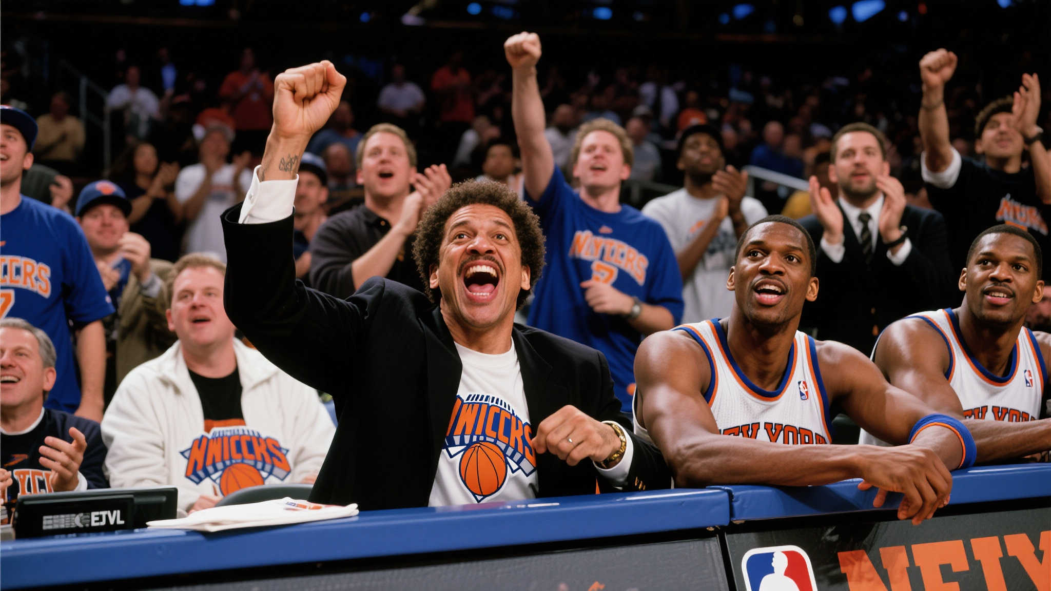 斯派克·李为尼克斯挺进东决欢欣鼓舞 斯派克·李为尼克斯挺进东决欢欣鼓舞